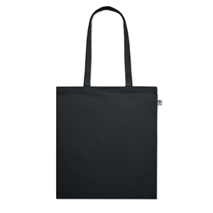 Shopper personalizzata in cotone biologico 180gr cm 38x42 ONEL MO6711 - Nero