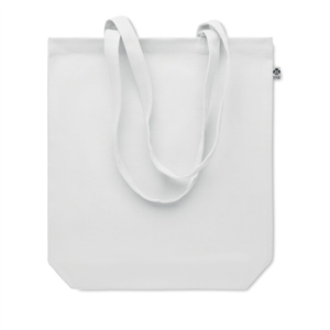 Shopper bag personalizzata in tela biologica 270gr cm 38x42x9 COCO MO6713 - Bianco