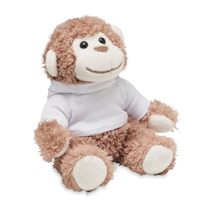 Peluche a forma di scimmia LENNY MO6737 - Bianco