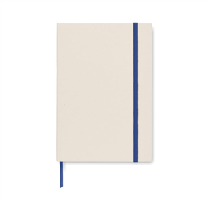 Quaderno personalizzato con copertina in cartone del latte riciclato elastico in formato A5 MITO NOTE MO6743 - Blu