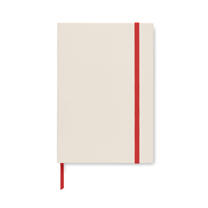 Quaderno personalizzato con copertina in cartone del latte riciclato elastico in formato A5 MITO NOTE MO6743 - Rosso