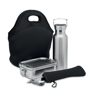 Set da pranzo in acciaio inox ILY MO6765 - Nero