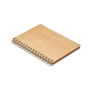 Quaderno personalizzato con copertina in bamboo in formato A5 BRAM MO6790 - Legno