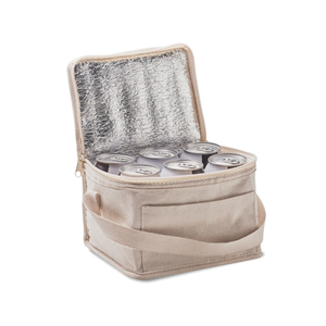 Borsa frigo per 6 lattine in cotone EVAN MO6803 - Beige