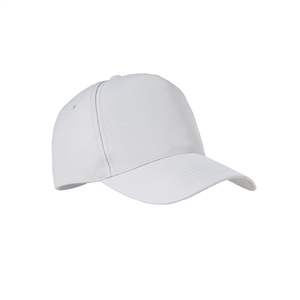 Cappellino personalizzato in rpet 5 pannelli SENGA MO6831 - Bianco