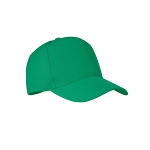 Cappellino personalizzato in rpet 5 pannelli SENGA MO6831 - Verde