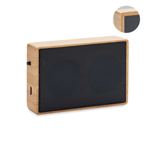 Speaker solare wireless in bamboo SOLAE MO6838 - Legno