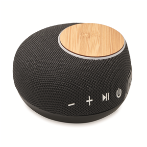 Speaker multifunzione in bamboo FLARE MO6887 - Nero