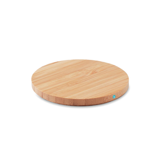 Caricatore wireless personalizzato in bamboo RUNDO LUX MO6924 - Legno