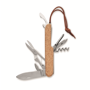 Coltello tascabile in sughero MULTIKORK MO6957 - Beige