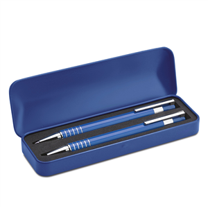 Penna a sfera e matita personalizzata ALUCOLOR MO7323 - Blu