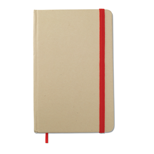 Quaderno personalizzato con copertina in craft paper riciclato in formato A6 EVERNOTE MO7431 - Rosso