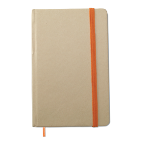 Quaderno personalizzato con copertina in craft paper riciclato in formato A6 EVERNOTE MO7431 - Arancio