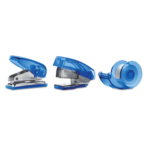 Set scrivania BUROBOX MO7623 - Blu Traslucido