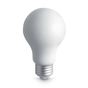 Antistress a forma di lampadina LIGHT MO7829 - Bianco