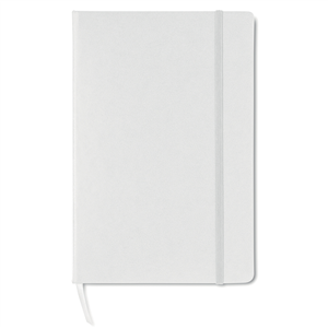 Quaderno personalizzabile con elastico in formato A5 SQUARED MO8360 - Bianco