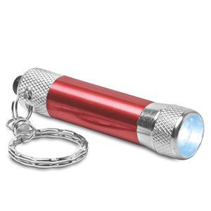 Portachiavi con luce in alluminio ARIZO MO8622 - Rosso