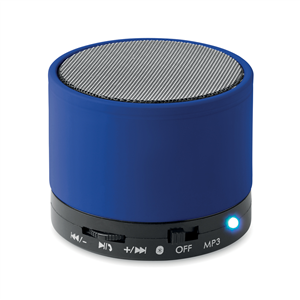 Speaker wireless personalizzato ROUND BASS MO8726 - Blu Royal
