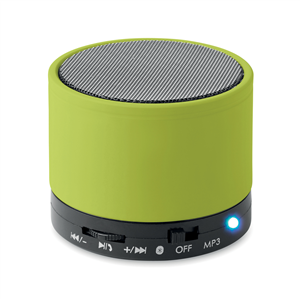Speaker wireless personalizzato ROUND BASS MO8726 - Lime