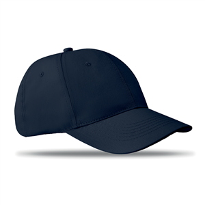 Cappellino da baseball personalizzato in cotone 6 pannelli BASIE MO8834 - Blu