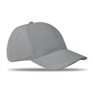 Cappellino da baseball personalizzato in cotone 6 pannelli BASIE MO8834 - Grigio