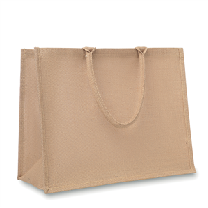 Borsa spesa personalizzata cm 47x17x32.5 in juta BRICK LANE MO8965 - Beige