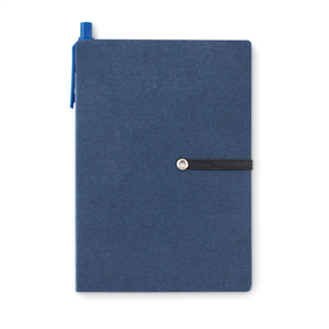 Quaderno ecologico in carta riciclata con penna e post it RECONOTE MO9213 - Blu