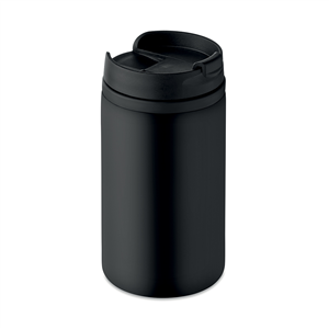 Bicchiere doppio strato in acciaio 250ml FALUN MO9246 - Nero