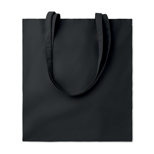 Shopper personalizzata in cotone 140 gr cm 38x42 COTTONEL COLOUR + MO9268 - Nero