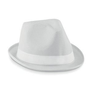 Cappello di paglia per feste personalizzato WOOGIE MO9342 - Bianco