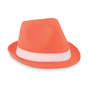 Cappello di paglia per feste personalizzato WOOGIE MO9342 - Arancio