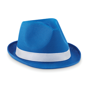 Cappello di paglia per feste personalizzato WOOGIE MO9342 - Blu Royal
