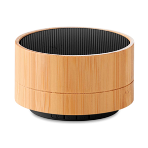 Speaker wireless personalizzato in bamboo SOUND BAMBOO MO9609 - Nero