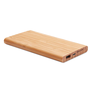 Powerbank wireless da 6000 mAh ARENA MO9662 - Legno