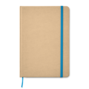 Quaderno personalizzato con copertina in craft paper riciclato in formato A5 EVERWRITE MO9684 - Blu