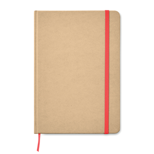 Quaderno personalizzato con copertina in craft paper riciclato in formato A5 EVERWRITE MO9684 - Rosso