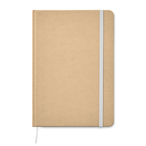 Quaderno personalizzato con copertina in craft paper riciclato in formato A5 EVERWRITE MO9684 - Bianco