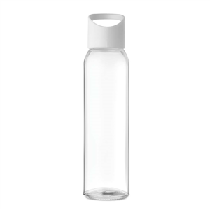 Borraccia di vetro 470 ml PRAGA GLASS MO9746 - Bianco