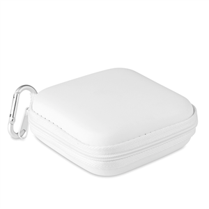 Caricatore wireless personalizzato in set da viaggio WIRELESS PLATO SET MO9785 - Bianco