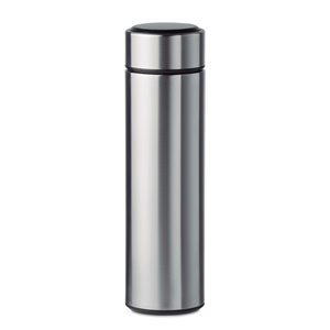 Thermos personalizzato in acciaio 450 ml POLE MO9796 - Silver Opaco