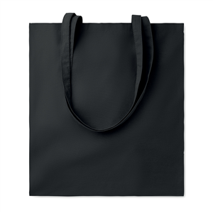 Shopper bag personalizzata in cotone 180gr cm 38x42 COTTONEL COLOUR ++ MO9846 - Nero