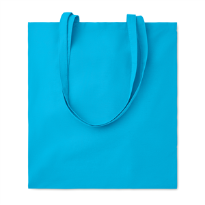 Shopper bag personalizzata in cotone 180gr cm 38x42 COTTONEL COLOUR ++ MO9846 - Turchese