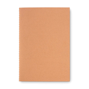 Quaderno ecologico personalizzato in carta riciclata in formato A5 MID PAPER BOOK MO9867 - Beige