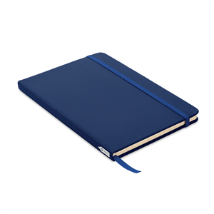 Quaderno personalizzato con elastico e copertina in rpet in formato A5 NOTE RPET MO9966 - Blu