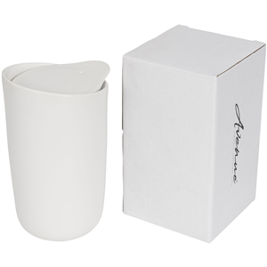 Bicchiere doppia parete in ceramica 410 ml MYSA PF100556 - Bianco 