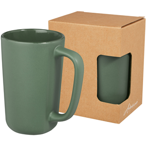 Tazza ceramica personalizzata 480 ml PERK PF100728 - Verde Melange 