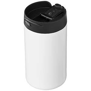 Bicchiere termico personalizzato in acciaio inossidabile riciclato certificato RCS da 250 ml Mojave PF100762 - Bianco 