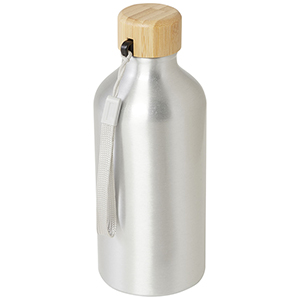 Borraccia personalizzata in alluminio riciclato certificato RCS da 500 ml Malpeza PF100794 - Silver 