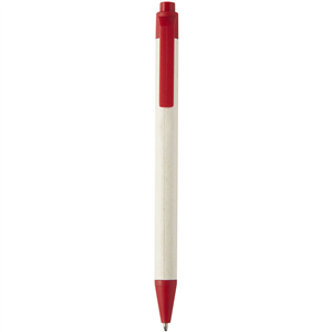 Penna ecocompatibile in PLA e cartone riciclato DAIRY DREAM PF107807 - Rosso 