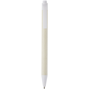 Penna ecocompatibile in PLA e cartone riciclato DAIRY DREAM PF107807 - Bianco 